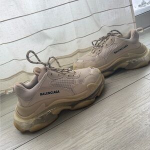 Balenciaga Taupe Chunky Sneakers